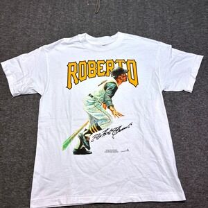 Vintage Hanes Roberto Clemente T-Shirt Mens XL fits like large Single Stitch 90s